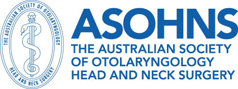 ASOHNS logo, button to access website