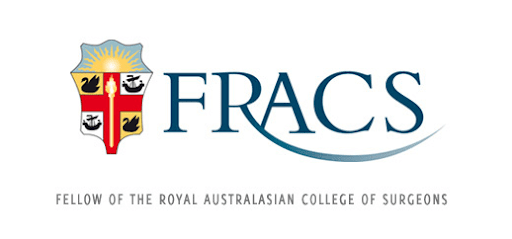 FRACS logo, button to access website