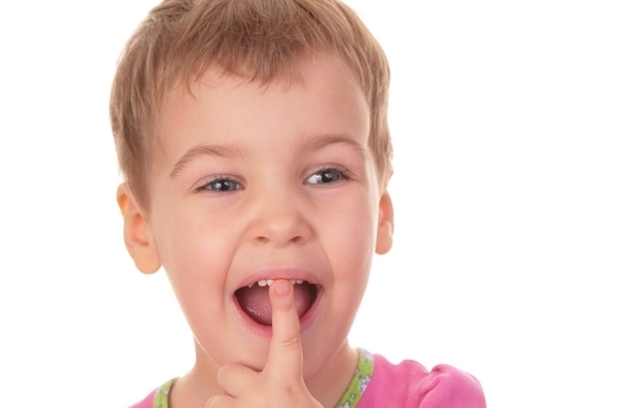 Child with finger in mouth