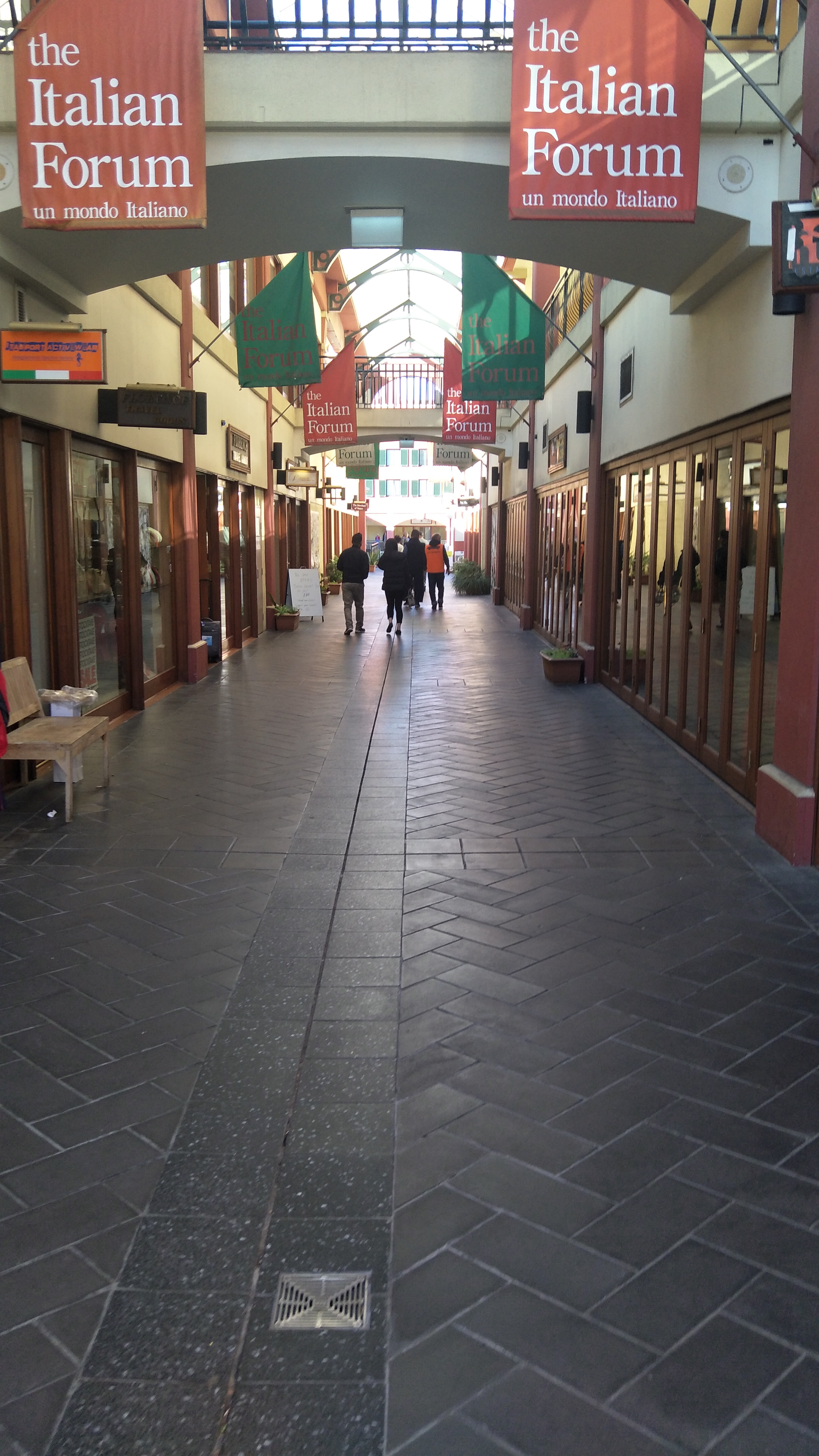 entrance to Italian Forum Building